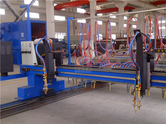 CNC ατσάλινων σκελετών ενιαίο δευτερεύον Drive τεμνουσών μηχανών φλογών για το CE πιάτων